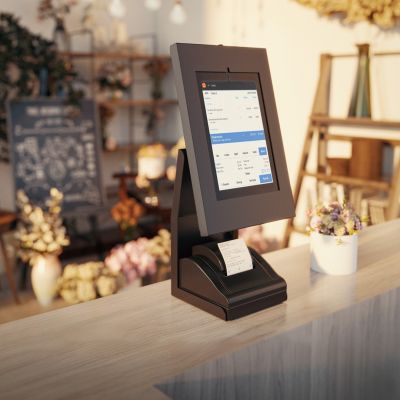 7. POS-Ständer für Tablet und Maclean-Drucker, max. 1 kg, MC-336