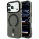 BMW Logo-Schutzhülle mit mattierter IML-Oberfläche und Metalllogo (MagSafe) für iPhone 18 Pro Max / 17 Pro Max – Grau