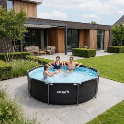 17. VIRTUFIT RUNDER POOL 366 CM MIT FILTERPUMPE