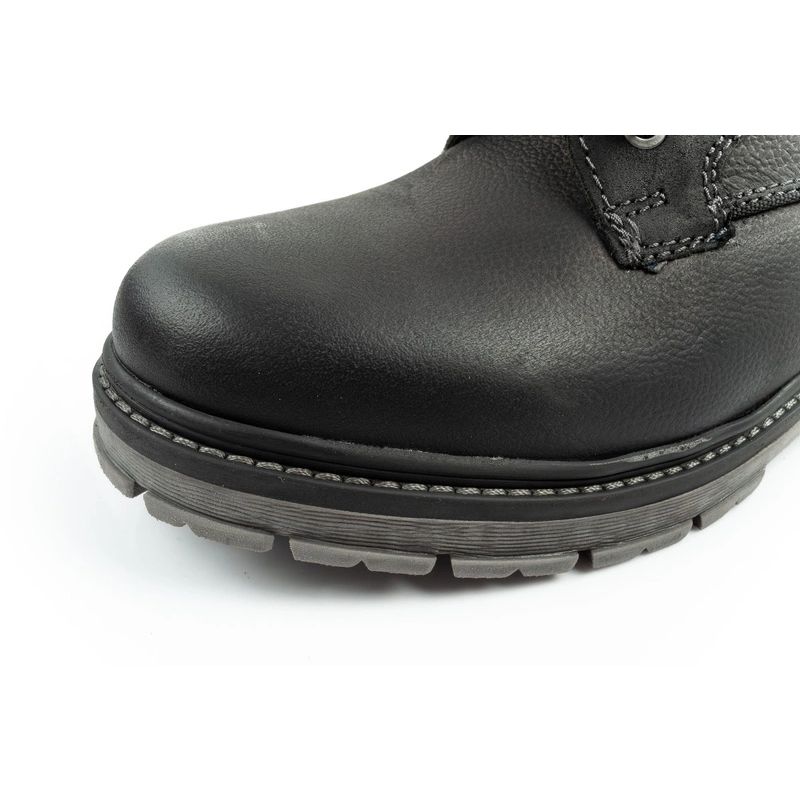 6. Wrangler Allan Mid Herrenstiefel Chelsea Boots Elegantes Leder Schwarz