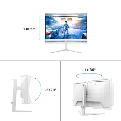 57. Philips Evnia 5000 27M2C5501/00 Computermonitor 68,6 cm (27 Zoll) 2560 x 1440 Pixel Quad HD LCD Weiß