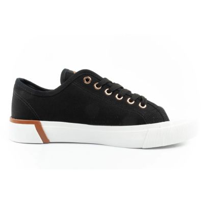 4. Lee Cooper Damen Sportschuhe Stoff Sneakers stylisch Schwarz