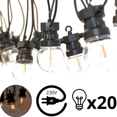 9. Gartengirlande Partybeleuchtung 20 LED