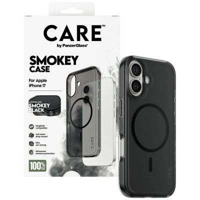 4. CARE by PanzerGlass Flagship Urban Explorer Case mit schwarzem MagSafe für iPhone 17 - Schwarz