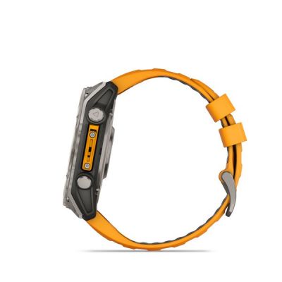 3. Garmin Fenix 8 AMOLED Saphir Titan Spark Orange Uhr