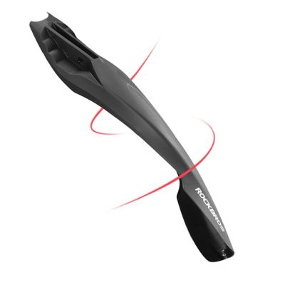 2. Rockbros DNB8001BK Schutzblech mit rotem LED-Licht, Schwarz