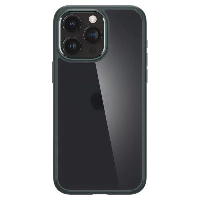 8. Spigen Ultra Hybrid-Hülle für iPhone 15 Pro Max – dunkelgrün