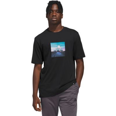 adidas Summer Heat Graphic T-Shirt für Herren, schwarz, KC9244