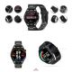 2. GIEWONT Vertex SmartCall GW450-1 Carbon/Carbon Silicone Smartwatch