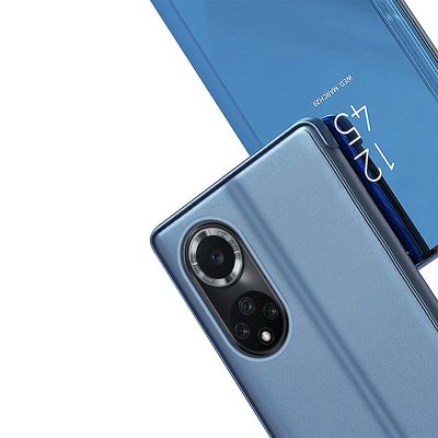 7. Clear View Case Hülle für Huawei Nova 9 Flip Cover schwarz