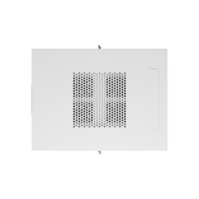 2. 19" 15U 600x800 LCD-Einbauschrank mit grauer Glastür, Lanberg (Flat Pack) V2