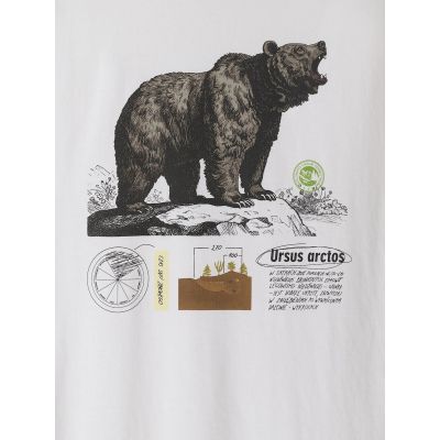 5. Herren-T-Shirt mit Aufdruck, regulär, Größe 4F 4FKAW26TTSHM4473-11S