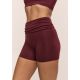 5. CASALL Sublime Folded Hotpants Damen-Trainingsleggings Burgunderrot
