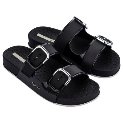 Ipanema Damen-Flip-Flops Slide, sehr leicht und bequem, schwarz