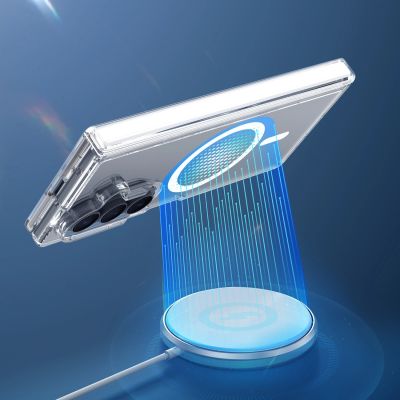 6. Dux Ducis Clin Mag Case für Samsung Galaxy Z Fold 8 / Z Fold 7, kompatibel mit MagSafe – Transparent