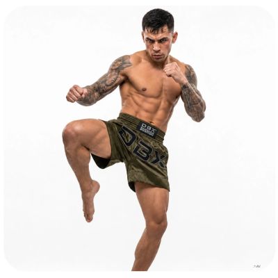 5. Herren-Thaishorts ARMY GREEN V1 COMBATWEAR | DBX Bushido