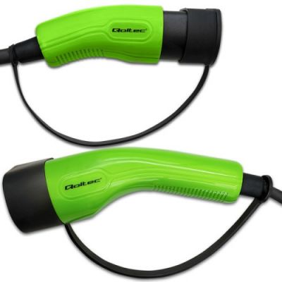 7. Qoltec 52474 Ladekabel für Elektrofahrzeuge, schwarz, Typ 2, 5 m