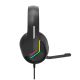 6. Marvo H8618 Kabelgebundenes Gaming-Headset mit Kopfbügel, USB Typ-A, Schwarz