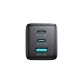 6. Joyroom JR-TG10 65W GaN 2x USB-C + USB-A Wandladegerät mit 100W USB-C - USB-C 1,2m Kabel - schwarz