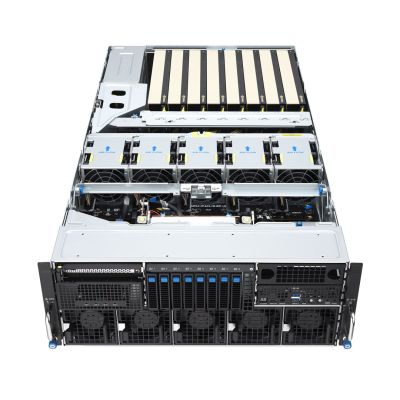 12. Asus Rack-Plattform (4U) ESC8000A-E13P AMD EPYC 9005 (8xNVMe, 2xM.2, 2x10Gbe, IPMI, 3200W)