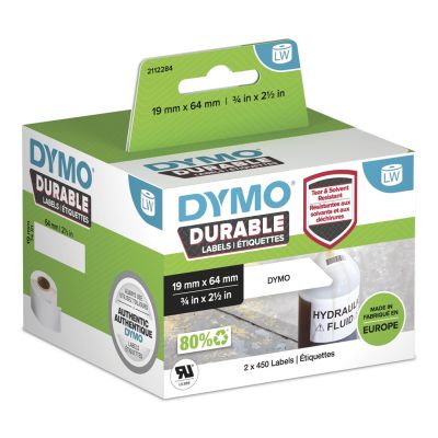 DYMO 2112284 Bedruckbare Etiketten, weiß, selbstklebend
