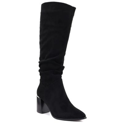 Damenstiefel mit Blockabsatz, schwarz, Jezzi MR2623-7