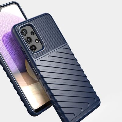 8. Thunder Case Flexibel Robuste Panzer Handyhülle TPU Schutzhülle für Samsung Galaxy A72 4G schwarz