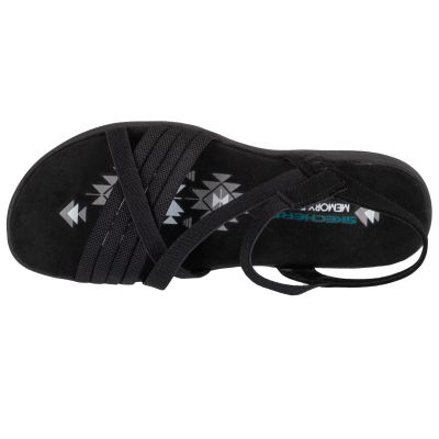 3. Skechers Reggae Slim - Summer Heat Sandalen 163116-BBK Schwarz Größe 35