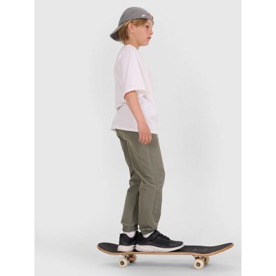 5. Schlichtes Oversize-T-Shirt für Jungen 4F 4FJWAW25TTSHM2411-10S