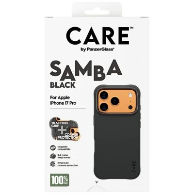 5. CARE by PanzerGlass Modisches Samba MagSafe Case für iPhone 17 Pro - Schwarz