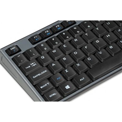5. Tastatur- und Mausset IBOX DESKTOP PRO KIT IKMS606W (USB 2.0; (US); schwarz; optisch; 1200 DPI)