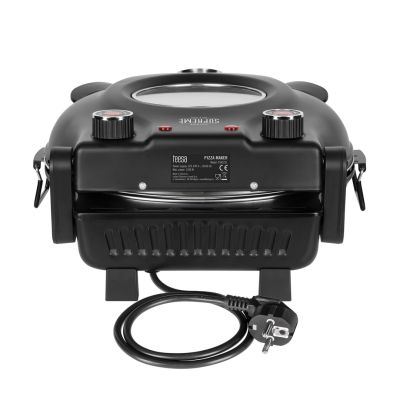 2. TEESA SUPREME Pizzaofen, 1200 W, 32 cm, Sichtfenster, herausnehmbarer Pizzastein