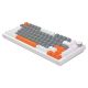 6. SAVIO MAGNETISCHE TASTATUR ASTRAL WHITE OUTEMU WHITE JADE RGB 3 TASTENKAPPEN FARBEN