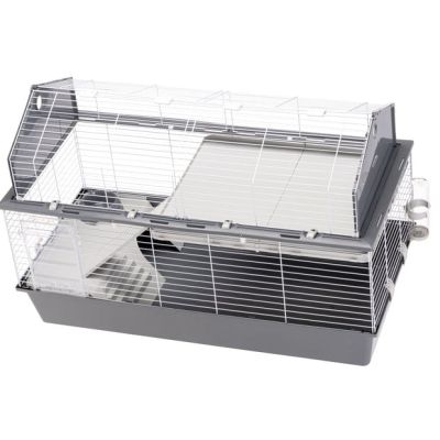 10. FERPLAST Stall 120 – zweistöckiger Käfig für Meerschweinchen und Kaninchen
