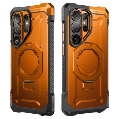 2. Supcase UB Grip Mag MagSafe Hülle für Samsung Galaxy S26 Ultra – Orange und Schwarz