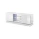 2. TV-Schrank QIU 160 MDF weiß glänzend/weiß glänzend