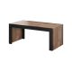 MILA Couchtisch 120x60x50 Wotan Eiche + Schwarz