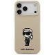 3. Karl Lagerfeld Silikonhülle mit Karl-Skizze und Logo (MagSafe) für iPhone 17 Pro Max – Braun