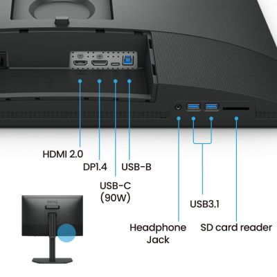 3. BenQ SW242Q Computermonitor 61,2 cm (24,1") 2560 x 1600 px WQXGA LED Schwarz