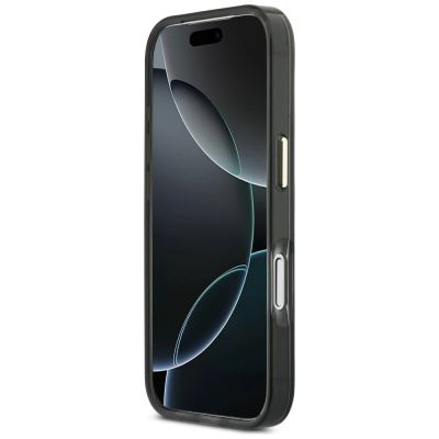5. Guess IML 4G Script Metallhülle für iPhone 17 Pro - Schwarz