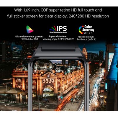 7. Rubicon RNCE89 Black SMARUB162 Smartwatch