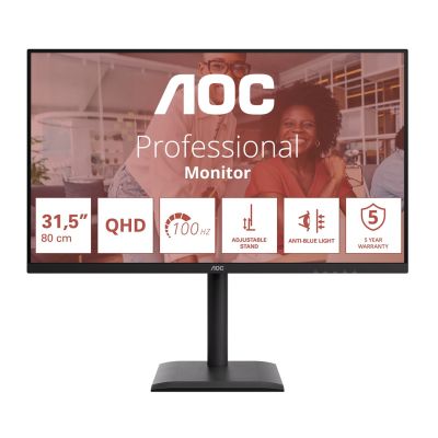 2. AOC E4 Q32E4U Computermonitor 80 cm (31,5") 2560 x 1440 px Quad HD LED Schwarz