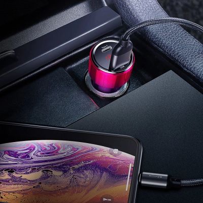 13. Baseus Magic Series PPS CCMLC20C-01 Autoladegerät 45 W USB-C PD / USB-A QC – Schwarz