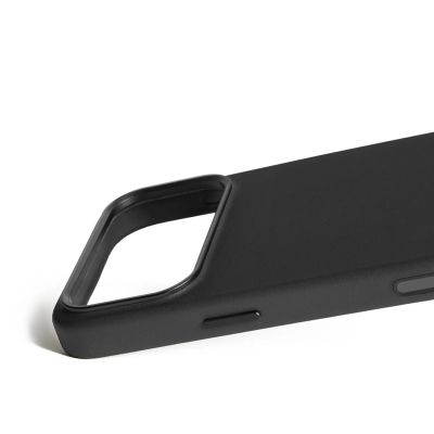 23. Mujjo iPhone 17 Pro Max Schwarze Lederhülle