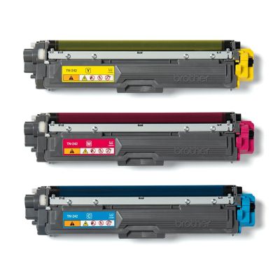 2. Brother TN-242CMY Tonerkartusche, 1 Stück, Original Cyan, Magenta, Gelb