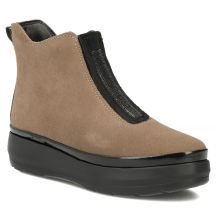 Beige Plateau-Ankle-Boots für Damen, Filippo DBT8264