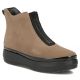 Beige Plateau-Ankle-Boots für Damen, Filippo DBT8264