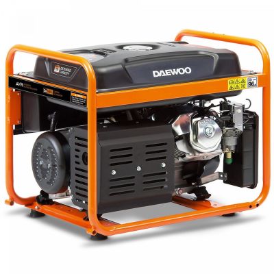 6. Daewoo GDA 7500E Generator 6500 W 30 l Benzin Orange, Schwarz
