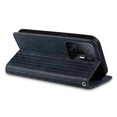 5. Magnetband-Hülle für Samsung Galaxy A13 5G-Brieftasche + Mini-Lanyard-Anhänger Blau