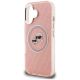 6. Karl Lagerfeld IML Glitter Karl & Choupette Heads Logo MagSafe iPhone 16 Hülle - Pink